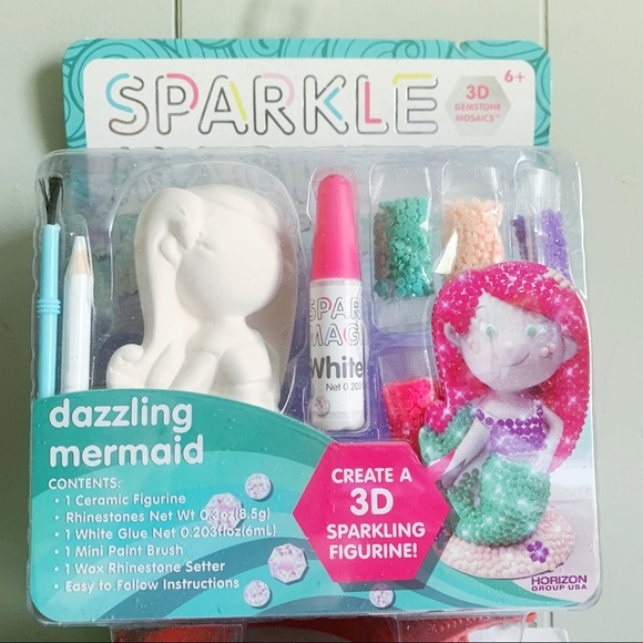 Sparkle Magic 3D Mermaid Figurine, Sparkling 3D Dot Art - Picture 8 of 8